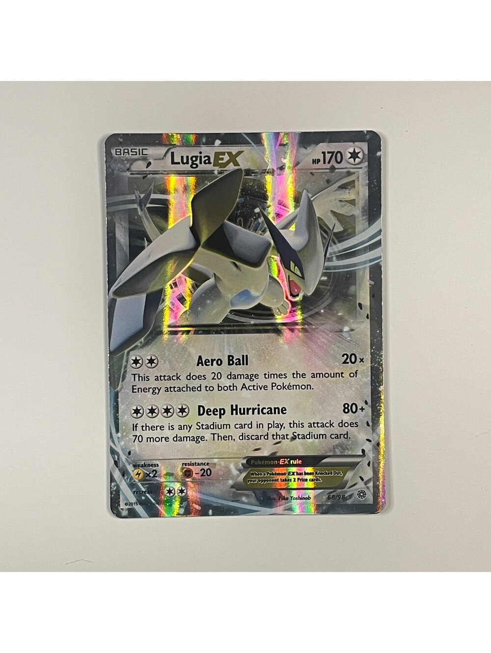 Pokemon Lugia Ex 68/98 Ancient Origins 2015 English Full Art Holo